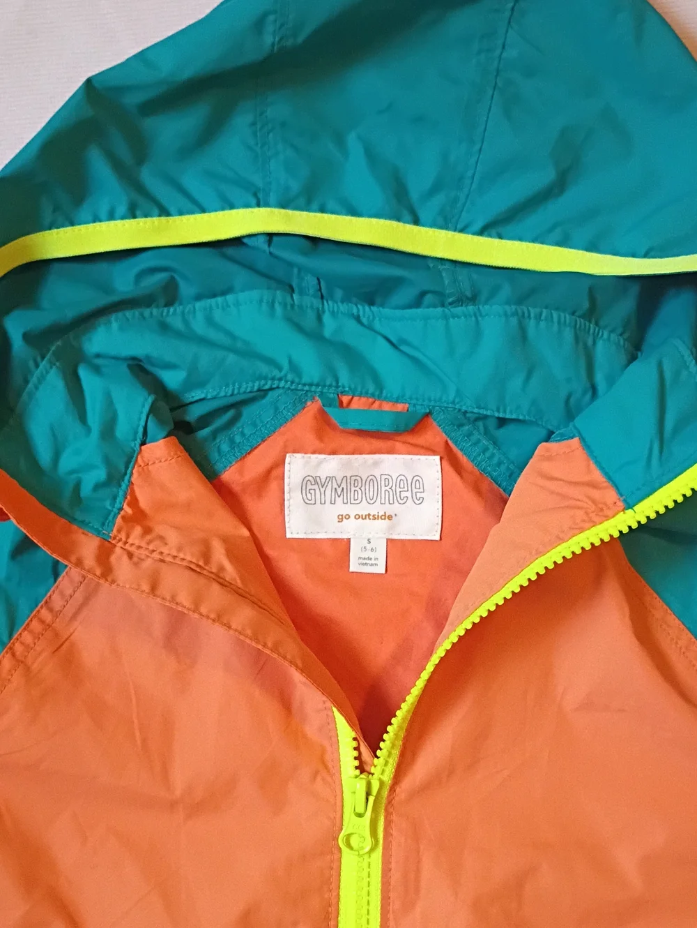 Gymboree Bright Color Black Windbreaker